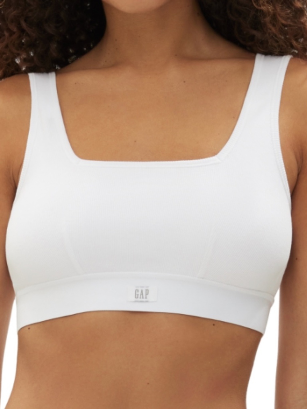 Gap GapBody Logo Comfort Bralette Optic White XS-NWT